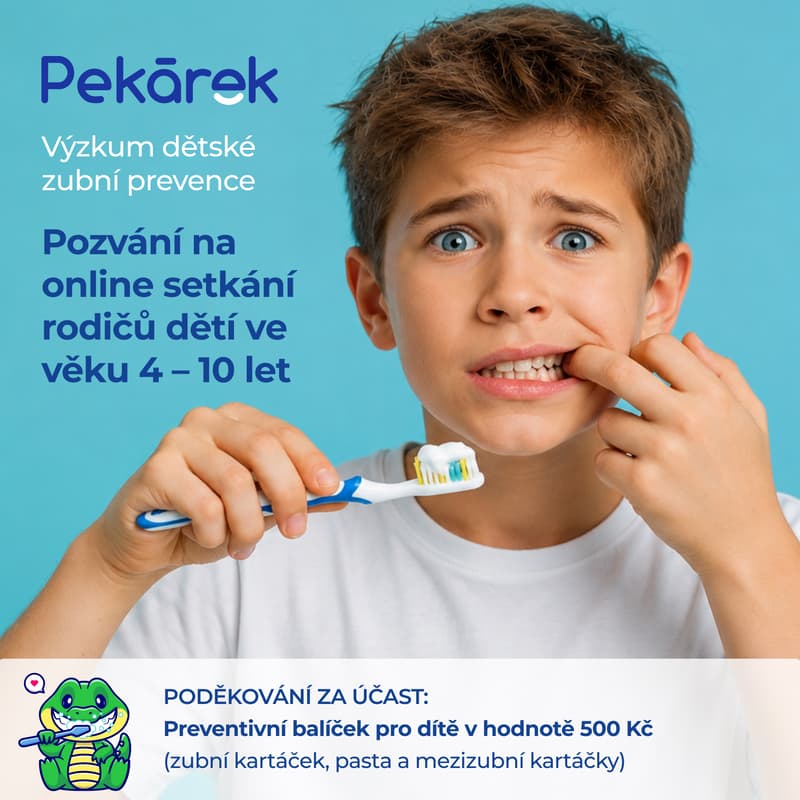 Cover Image for Pozvání na online setkání rodičů dětí ve věku 4 – 10 let: pacienti v zubní péči Pekárek