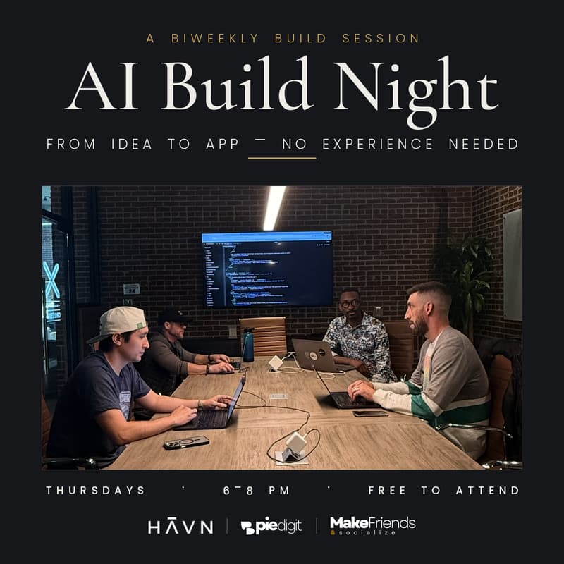 Cover Image for AI Build Night — From Idea to App, No Experience Needed