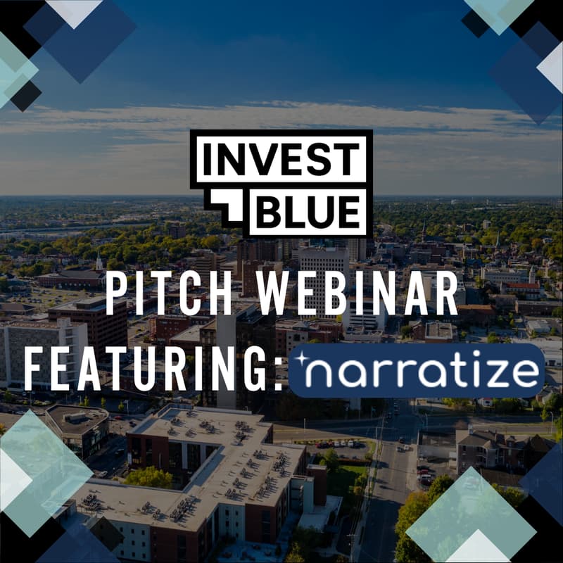 Cover Image for Invest Blue Pitch Webinar: Narratize