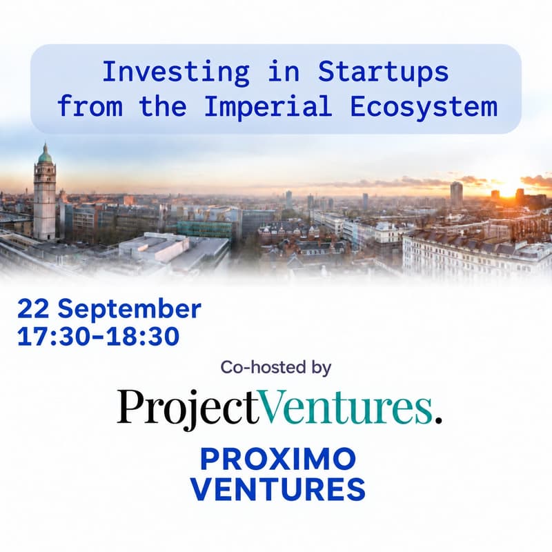Cover Image for Info Session: Investing in Imperial Startups