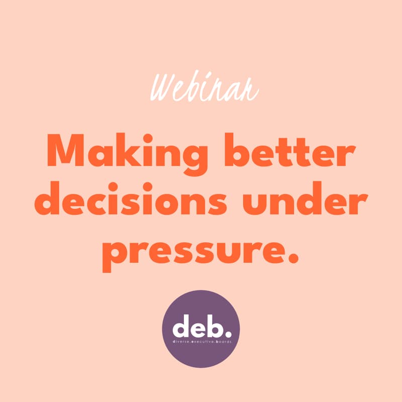 Cover Image for Webinar | Making better decisions under pressure.