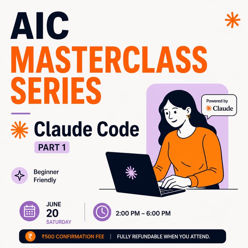 Cover Image for AIC Masterclass Series: Build Your Website with Claude Code