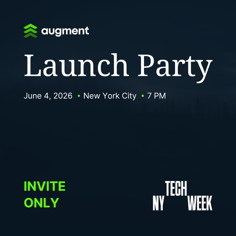 Cover Image for Invest Before the Ticker Exists: Augment's Invite-Only App Launch Party