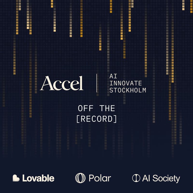 Cover Image for Accel Off The Record | Stockholm