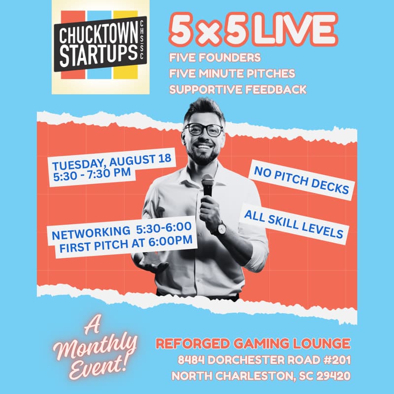 Cover Image for Chucktown Startups 5x5 LIVE