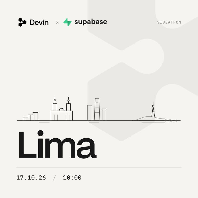 Cover Image for Devin x Supabase Lima Vibeathon