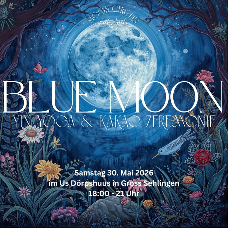 Cover Image for Blue Moon - Yin Yoga & Kakao Zeremonie 🌑✨