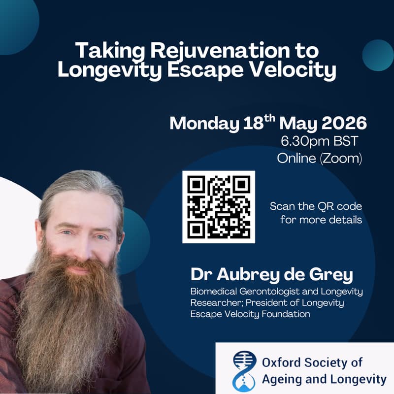 Cover Image for Taking Rejuvenation to Longevity Escape Velocity: Aubrey de Grey