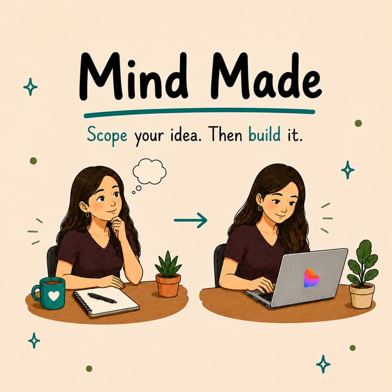 Cover Image for Mind Made — Think + Build with AI (Non-Technical Beginners Welcome!)