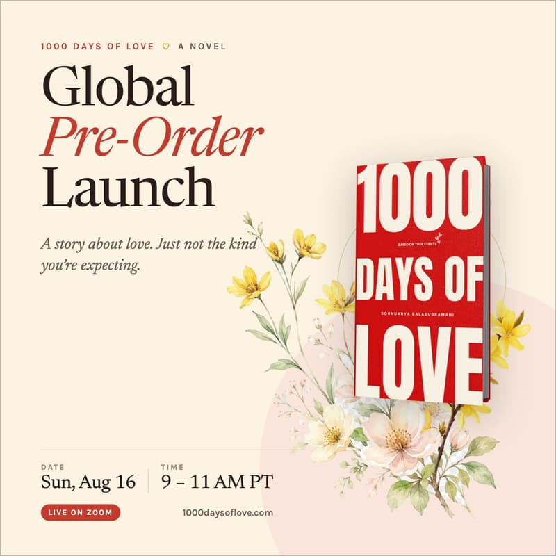 Cover Image for ❤️ 1000 Days of Love: Global Pre-Order Launch | A story of love, but not a love story ❤️