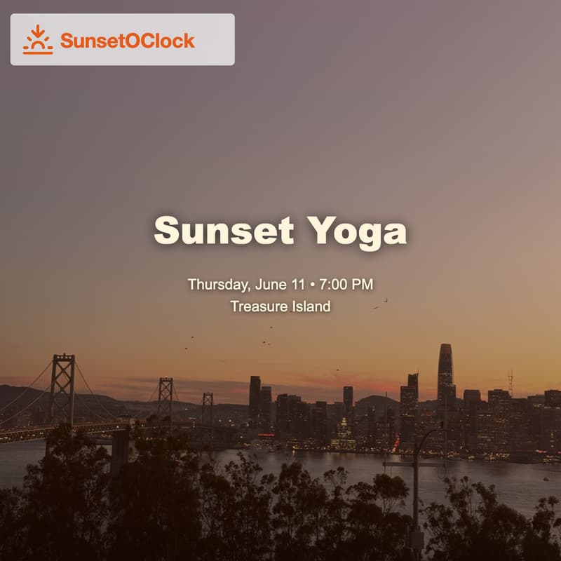Cover Image for Sunset Yoga π§π»ββοΈ π