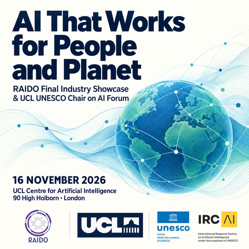 Cover Image for AI That Works for People and Planet | RAIDO × UCL UNESCO Chair