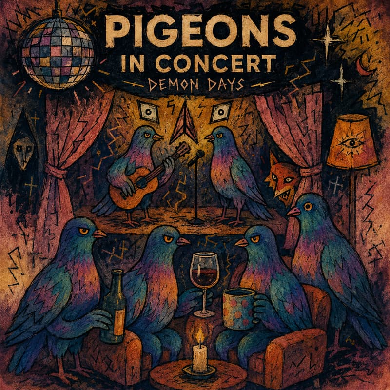 Cover Image for Happy Pigeons In Concert Vol 5 - Demon Days