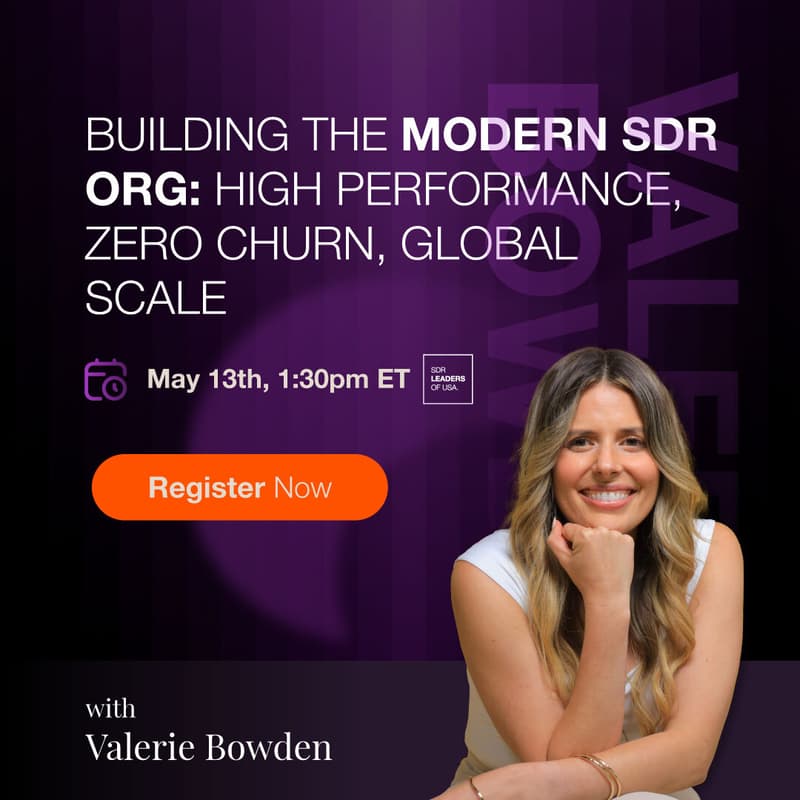Cover Image for Building the Modern SDR Org: High Performance, Zero Churn, Global Scale