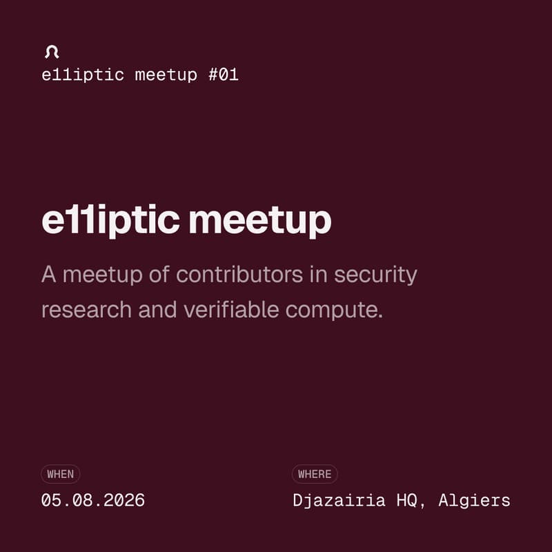 Cover Image for e11iptic meetup #01