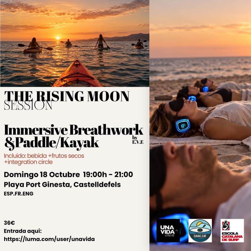 Cover Image for Immersive Breathwork & Paddle / Kayak - Rising Moon