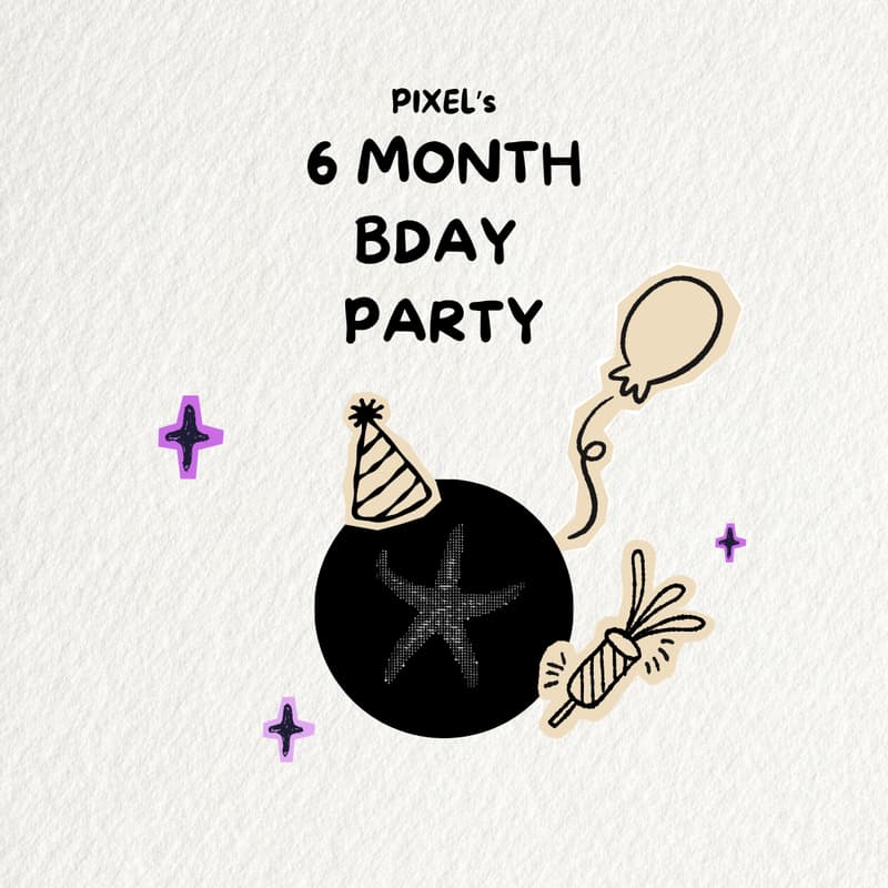 Cover Image for PIXEL's 6 Month Birthday Party!