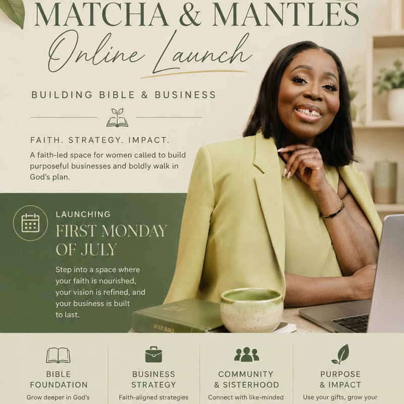 Cover Image for Matcha & Mantles: Business & Bible Study