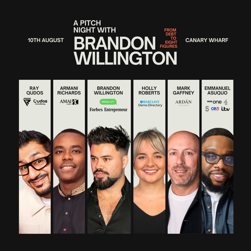 Cover Image for A Pitch Night with Brandon Willington: From Debt to Eight Figures!