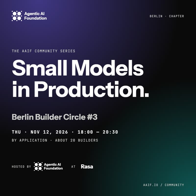 Cover Image for Berlin Builder Circle #3: Small Models in Production