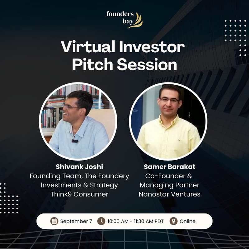 Cover Image for Founders Bay: Virtual Investor Pitch Session