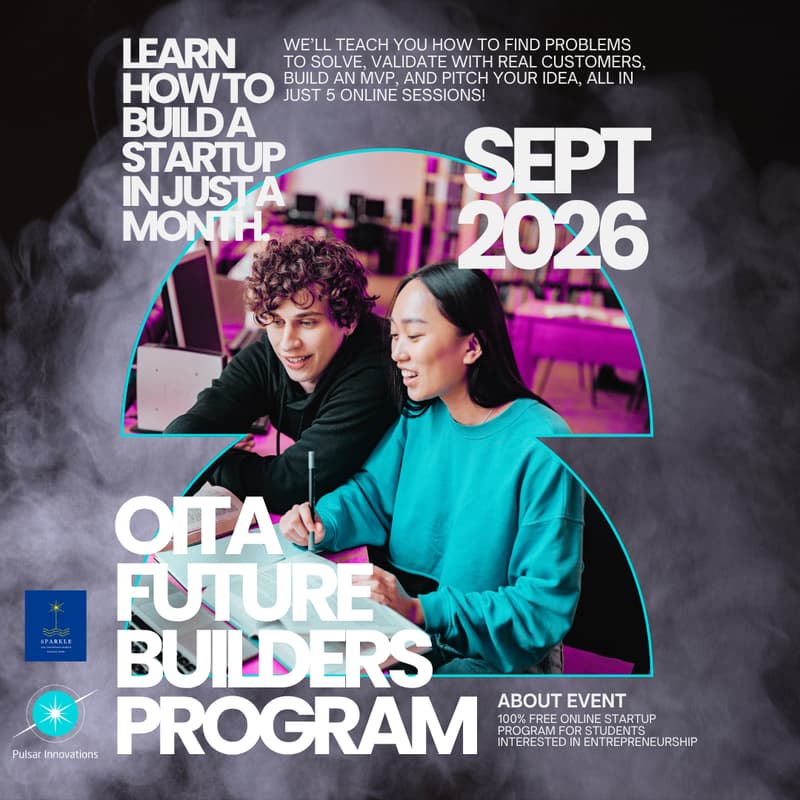 Cover Image for Oita Future Builders Program - A Free Online Startup Program for Students in Oita Prefecture! (9/2 - 10/7)