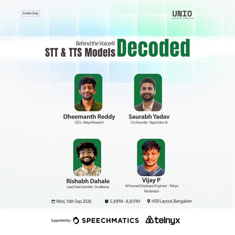 Cover Image for Behind the VoiceAI: STT & TTS Models Decoded