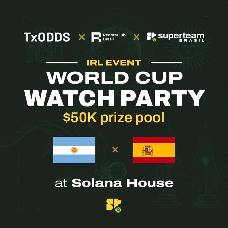 Cover Image for TxOdds x RedotsClub x Solana Watch Party: Worldcup Finals