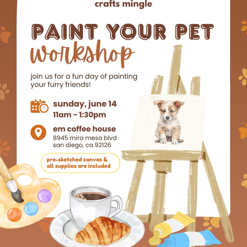 Cover Image for Paint Your Pet Workshop 🐾🎨