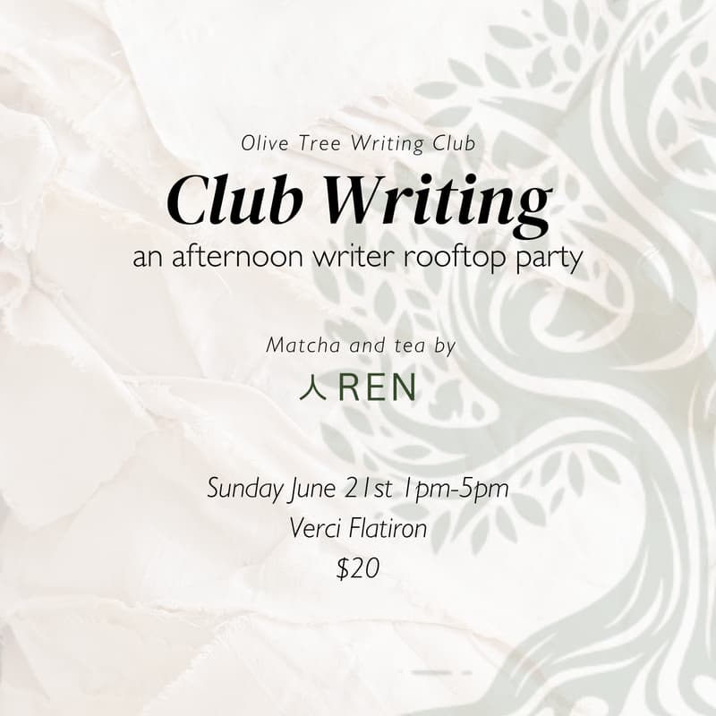 Cover Image for Club Writing: A Writer Rooftop Party