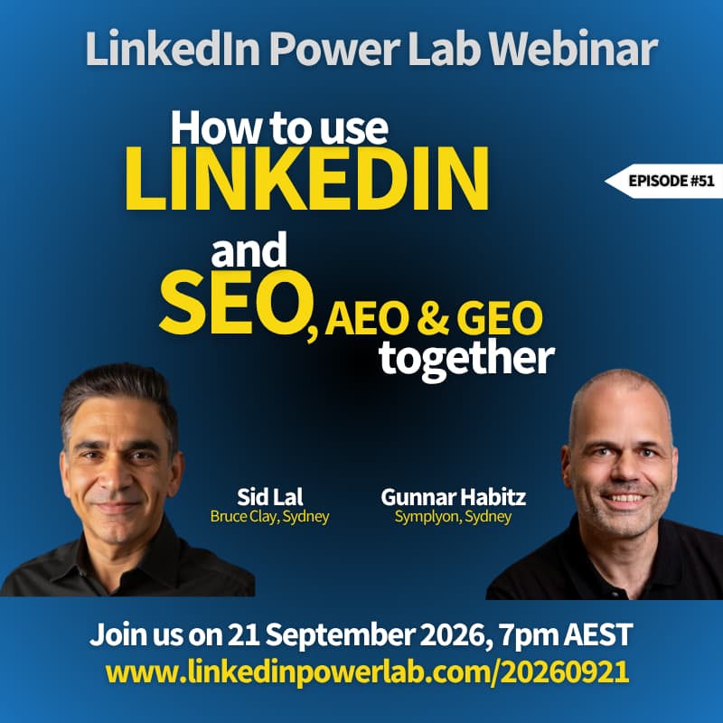 Cover Image for LinkedIn Power Lab #51 - LinkedIn, SEO, AEO & GEO Together