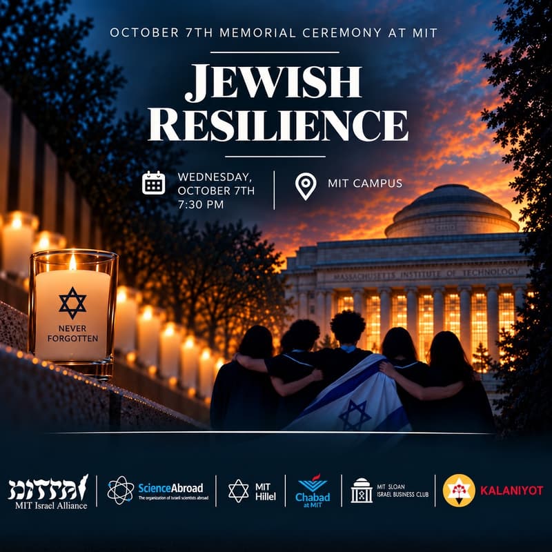 Cover Image for October 7th Memorial Ceremony - MIT