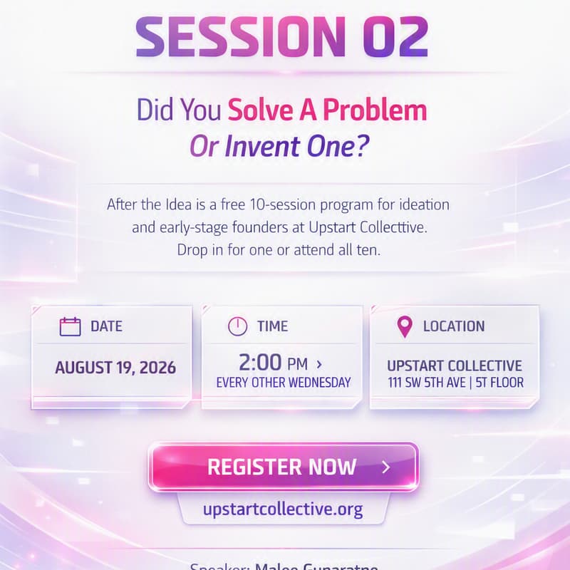 Cover Image for Workshop for Founders: After the Idea
