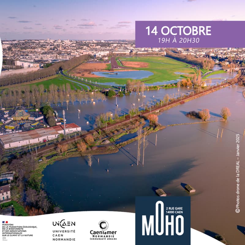 Cover Image for Conférence INONDATIONS ET CHANGEMENT CLIMATIQUE DANS LA BASSE VALLEE DE L’ORNE : COMPRENDRE LES RISQUES ET ANTICIPER LES ADAPTATIONS