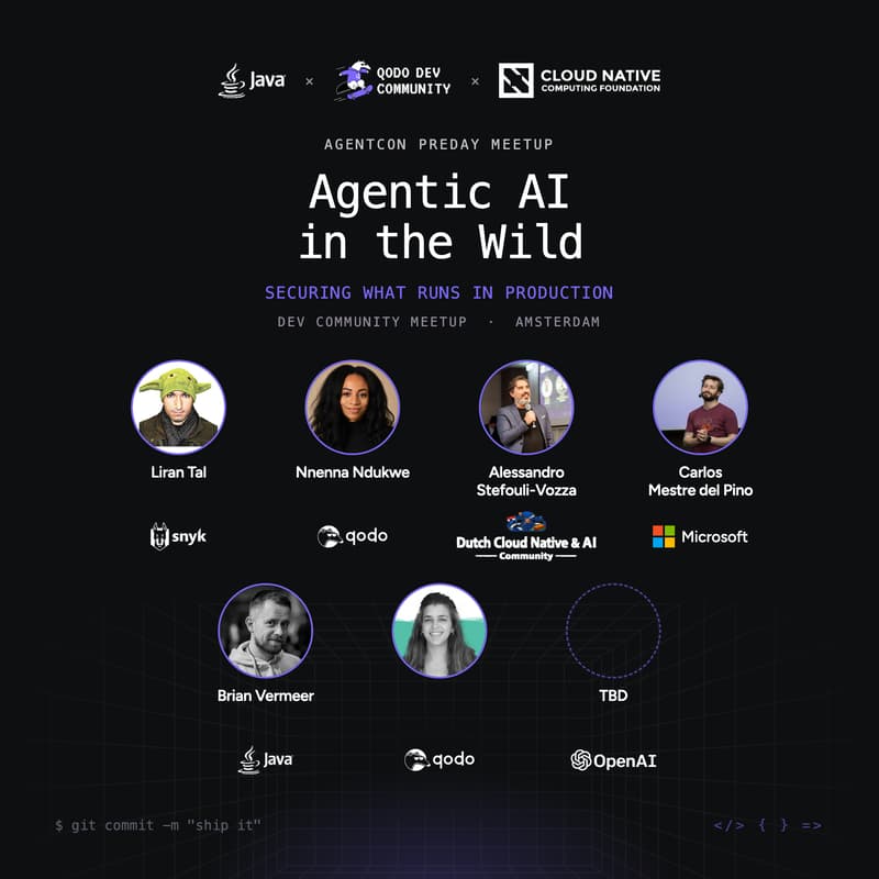 Cover Image for AgentCon Preday Meetup - Agentic AI in the Wild: Securing What Runs in Production