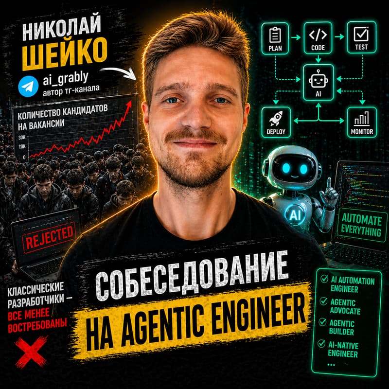 Cover Image for Мок-интервью Agentic Engineer (AI Automation) by Николай Шейко