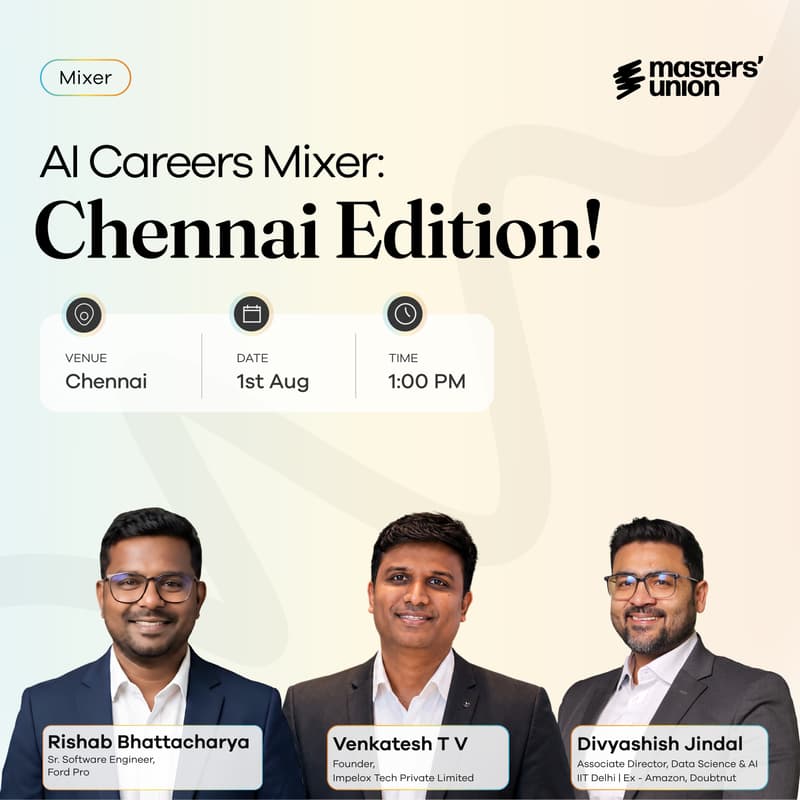 Cover Image for AI Careers Mixer : Chennai Edition