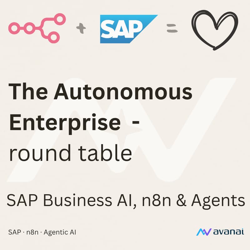 Cover Image for The Autonomous Enterprise - SAP Business AI, n8n & Agents