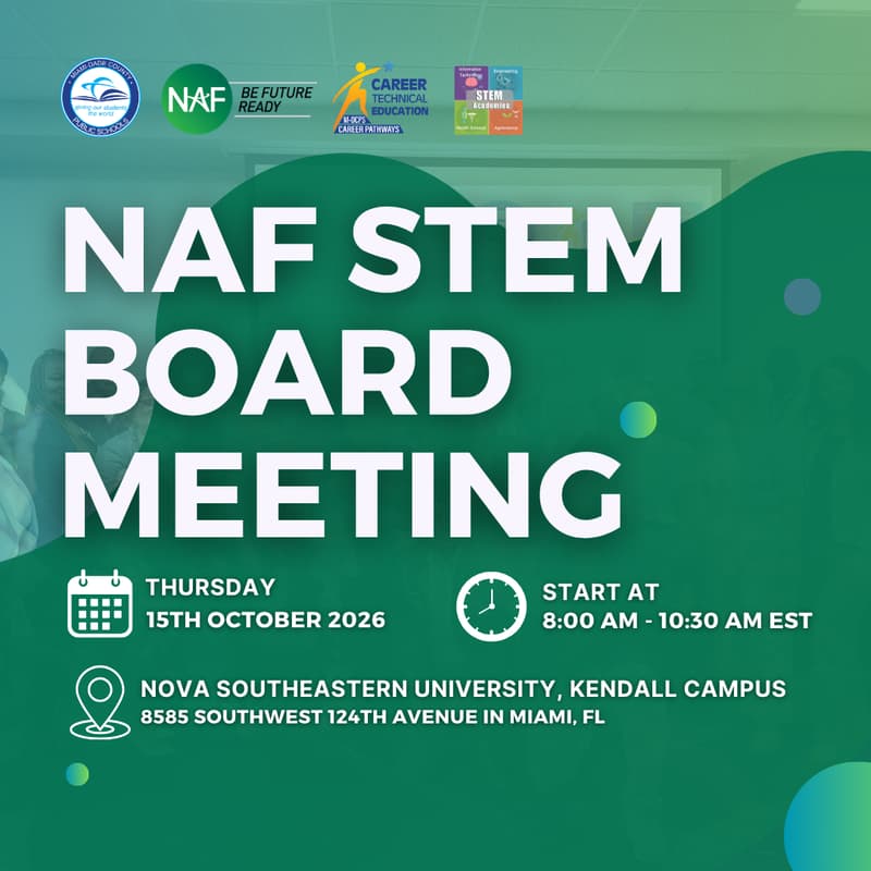 Cover Image for M-DCPS NAF STEM Board Meeting