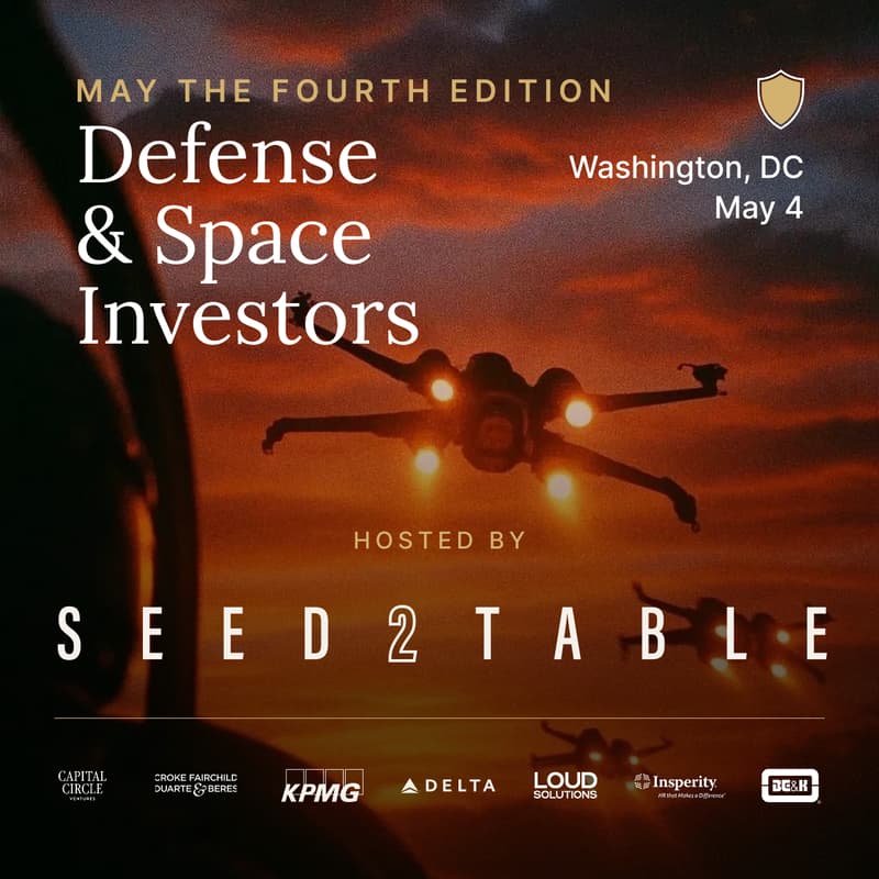 Cover Image for Seed2Table - Pitch+Dinner for Defense & Space Investors