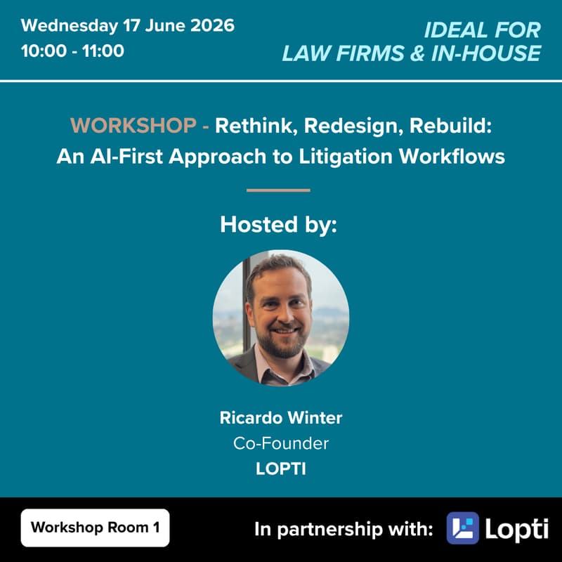 Cover Image for Rethink, Redesign, Rebuild: An AI-First Approach to Litigation Workflows