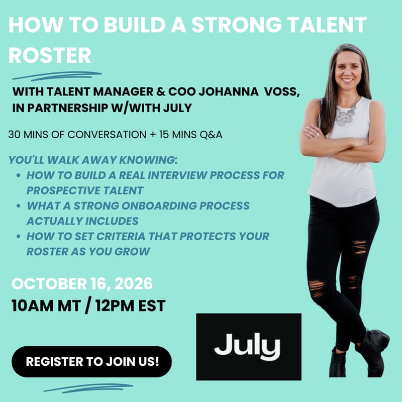 Cover Image for How to Build a Strong Talent Roster w/Johanna Voss in partnership with July