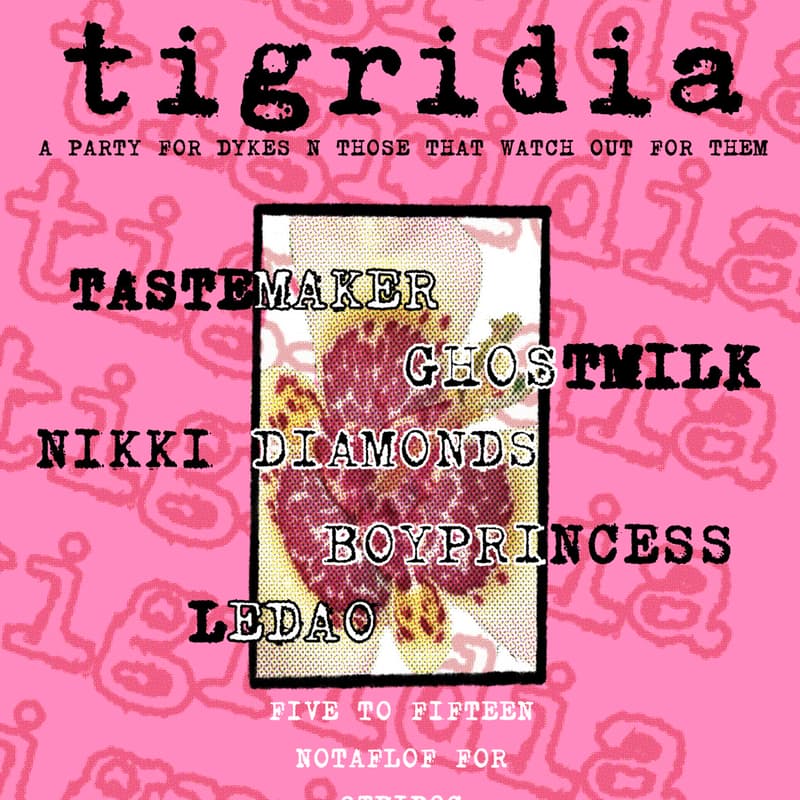 Cover Image for tigridia: A Party for Lesbians and Those Who Date Them