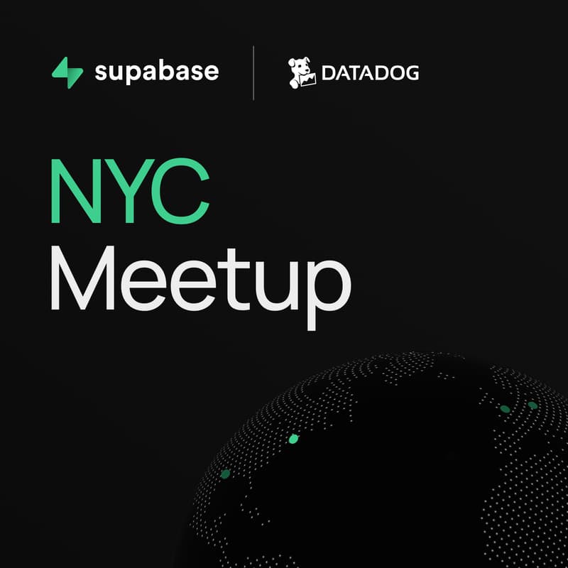 Cover Image for Supabase x Datadog: Meetup