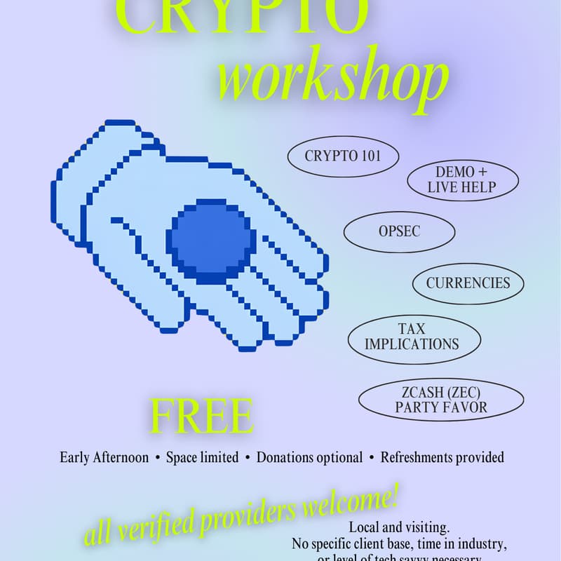 Cover Image for Chicagoland ZECsy Workshop: Cryptocurrency for Providers