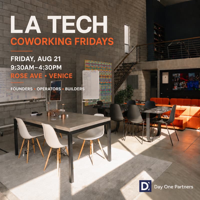 Cover Image for LA Tech Coworking Fridays @ Day One HQ