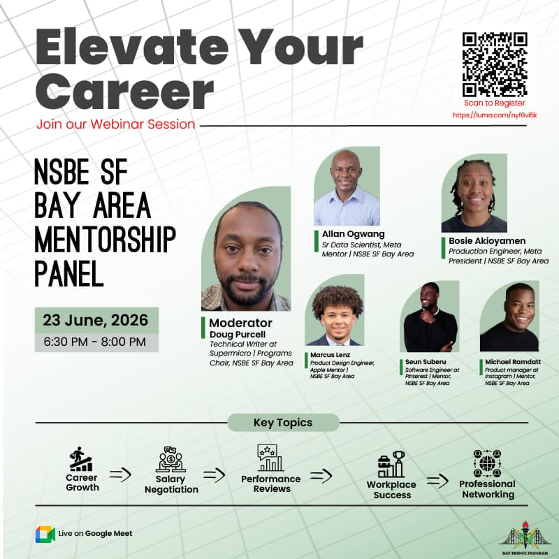 Cover Image for Elevate Your Career: NSBE SF Bay Area Mentorship Panel