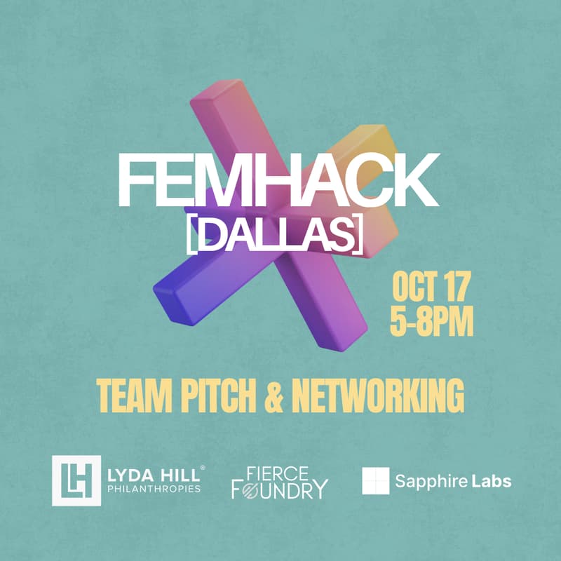Cover Image for FemHack Pitch + Happy Hour