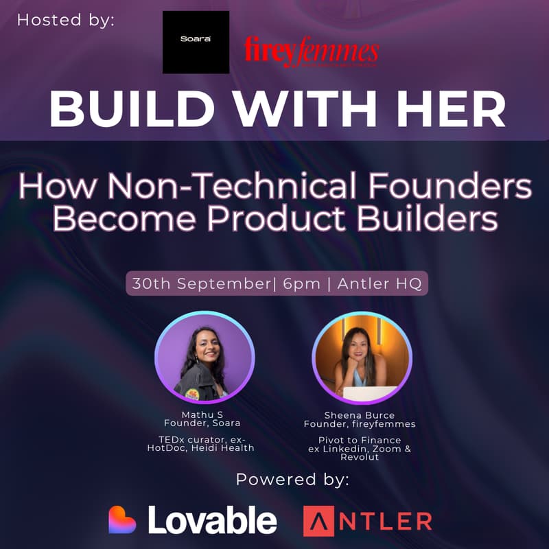 Cover Image for BUILD WITH HER: How Non-Technical Founders Become Product Builders