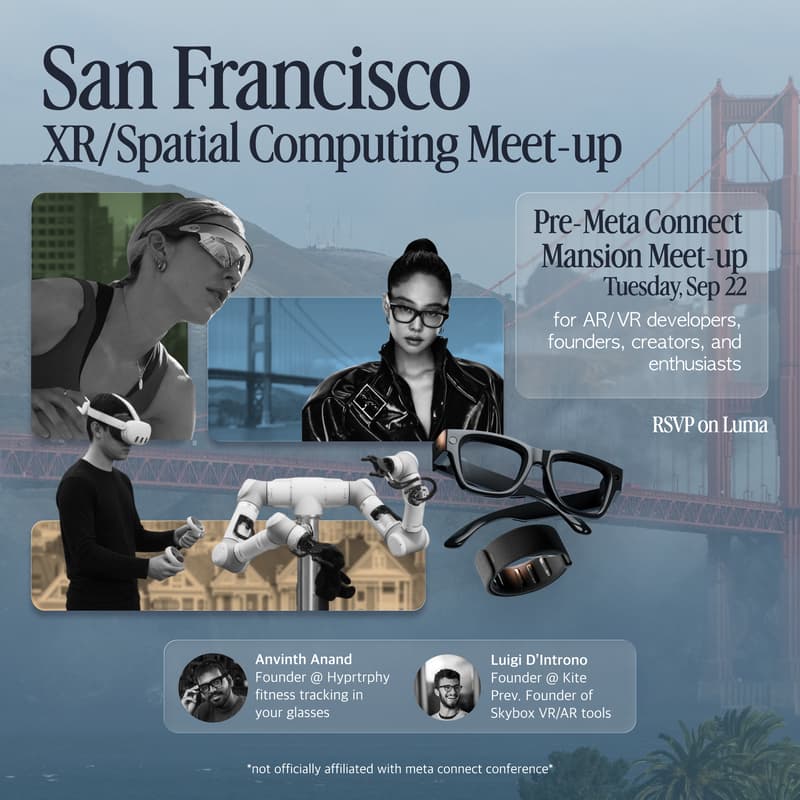 Cover Image for SF XR/Spatial Meet Up - Pre-Meta Connect